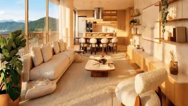 Apartamento decorado gravado para reels mensais